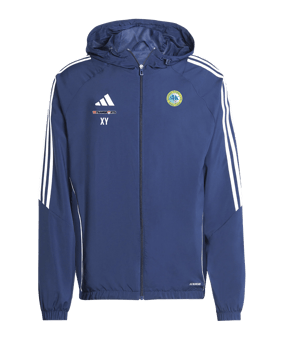 adidas Tiro 24 Windbreaker Kids Blau Weiss