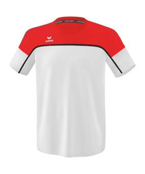 Erima Change by T-Shirt Weiss Rot - weiss