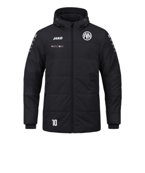 JAKO Team Coach Kapuzenjacke Schwarz F800