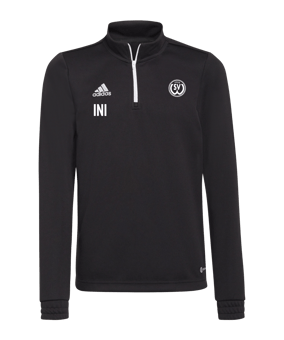 adidas Entrada 22 HalfZip Sweatshirt Kids Schwarz