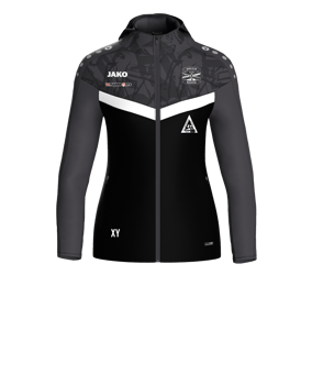 JAKO Iconic Kapuzenjacke Damen Schwarz F801