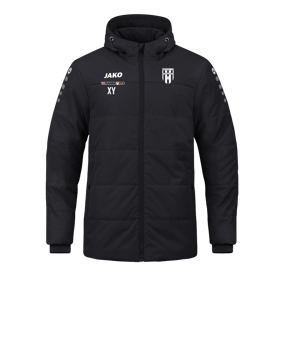 JAKO Team Coach Kapuzenjacke Schwarz F800