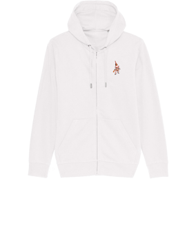 Merch Connector Zip-Hoodie White | #NZholzklötzle