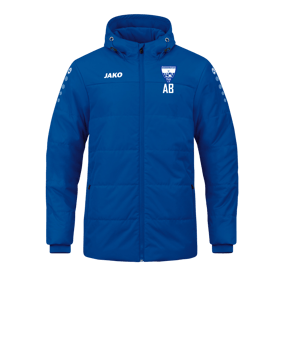JAKO Team Coach Kapuzenjacke Blau F400