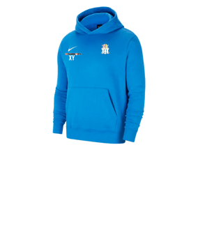 Nike Park 20 Fleece Hoody Kids Blau Weiss F463