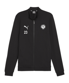 PUMA teamGOAL Casual Trainingsjacke Schwarz Weiss F03