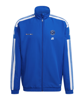 adidas Squadra 21 Präsentationsjacke Blau Weiss