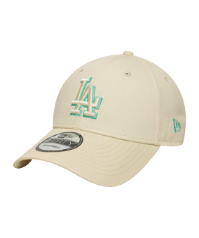 New Era MLB Los Angeles Dodgers Team Outline 9Forty Cap Beige - beige