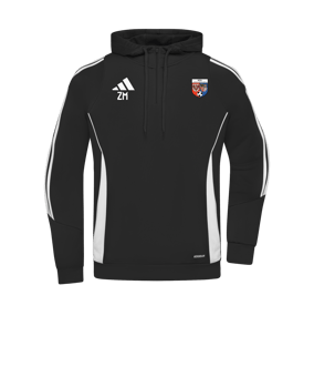 adidas Tiro 24 Hoody Schwarz Weiss 