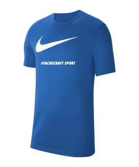 Nike Park 20 T-Shirt Swoosh Blau Weiss F463