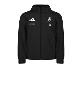 adidas Entrada 26 Regenjacke Kids Schwarz