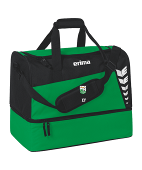 Erima Six Wings Sporttasche mit Bodenfach Gr. M Grün Schwarz