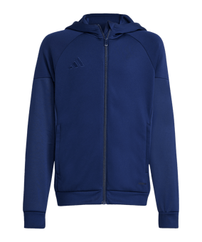 adidas Tiro 25 Travel Kapuzenjacke Kids Blau - blau
