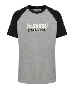 hummel Logo S/S T-shirt Kinderen Grijs K2006 - grijs