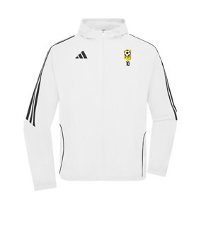 Veste coupe-vent adidas Tiro 24 blanche noire 