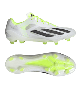 adidas X Crazyfast+ FG Crazyrush Weiss Schwarz Gelb - weiss