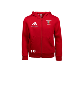 adidas Entrada 26 Kapuzenjacke Kids Rot
