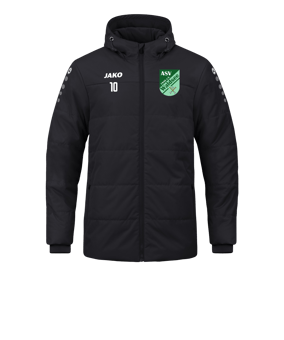 JAKO Team Coach Kapuzenjacke Schwarz F800