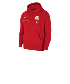 Nike Park 20 Fleece Hoody Kids Rot Weiss F657