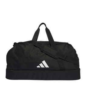 adidas Tiro League Duffel Bag Gr. L Schwarz Weiss