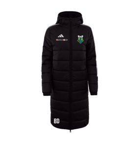 adidas Tiro 24 Long Coachjacke Schwarz Weiss