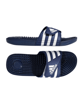 adidas Adissage Badelatsche Blau Weiss - blau