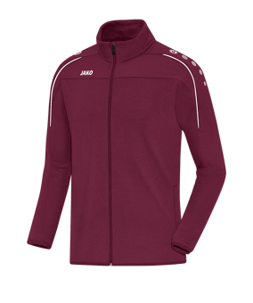 JAKO Classico Freizeitjacke Dunkelrot F14 - rot