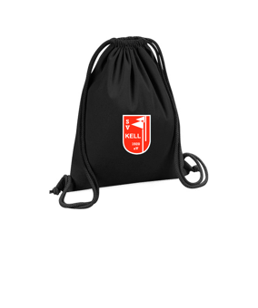 Merch Organic Premium Cotton Gymsack Black | #logo (farbig)