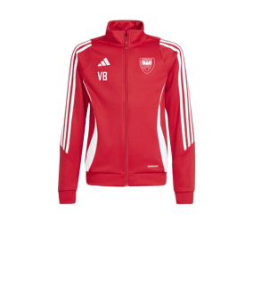 adidas Tiro 24 Trainingsjacke Kids Rot Weiss
