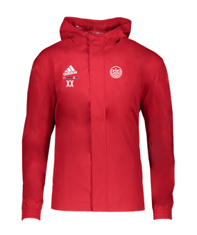 adidas Entrada 22 Allwetterjacke Rot