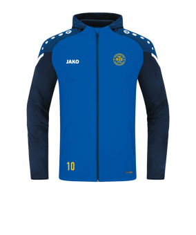 JAKO Performance Kapuzenjacke Blau F403