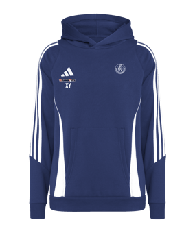 adidas Tiro 24 Hoody Kids Blau Weiss