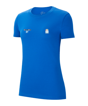 Nike Park 20 T-Shirt Damen Blau Weiss F463