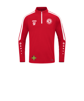 JAKO Power Sweatshirt Kids Rot Weiss F100