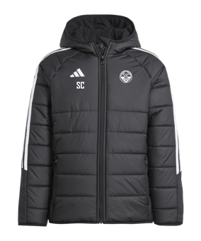adidas Tiro 24 Winterjacke Kids Schwarz Weiss 