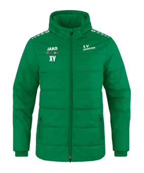 JAKO Team Coach Kapuzenjacke Grün F200