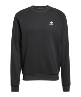 adidas Originals Trefoil Essentials French Terry Sweatshirt Schwarz - schwarz