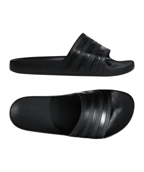 adidas Adilette Aqua Badelatsche Schwarz - schwarz