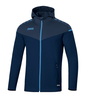 JAKO Champ 2.0 Kapuzenjacke Damen Blau F95 - blau