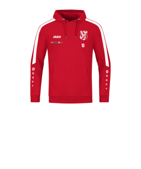JAKO Power Hoody Kids Rot Weiss F100