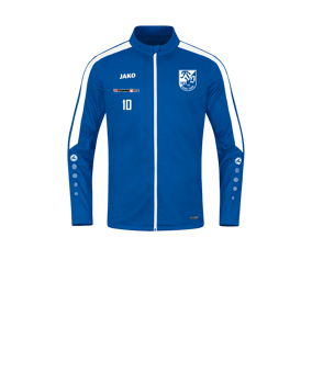 JAKO Power Polyesterjacke Kids Blau Weiss F400