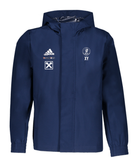 adidas Entrada 22 Allwetterjacke Kids Blau