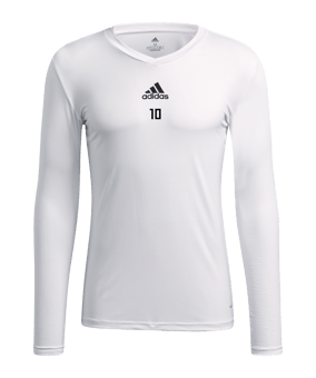 adidas Team Base Top langarm Weiss