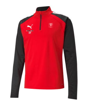 PUMA teamLIGA HalfZip Sweatshirt Rot Schwarz F01