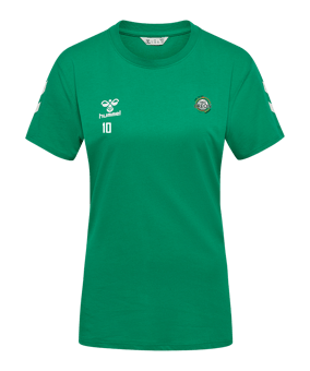 Hummel Go 2.0 Chevron T-Shirt Femmes Vert C6235 