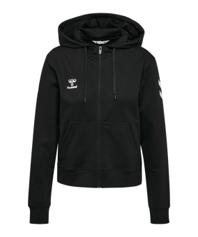 Hummel Go 2.0 Chevron Kapuzenjacke Damen Schwarz F2001 - schwarz
