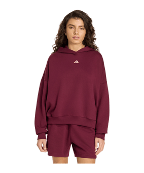 adidas 3 Stripes Studio Hoody Damen Rot - rot