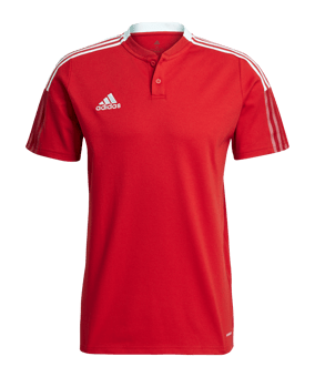 adidas Tiro 21 Poloshirt Rot - rot