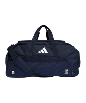 adidas Tiro League Duffel Bag Gr. L Blau Schwarz