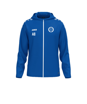 JAKO One Kapuzenjacke Blau F400